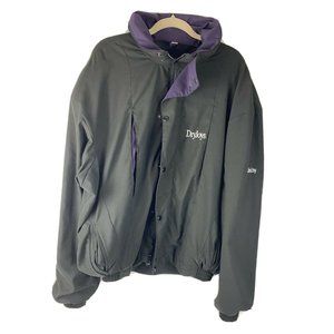 Foot Joy Mens Dryjoys Full Zip Permatex Golf Jacket sz XL Black Purple